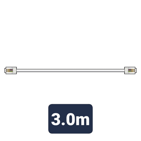 RJ11 Modem Cable - AV:LINK 3M Broadband Lead 113.510UK
