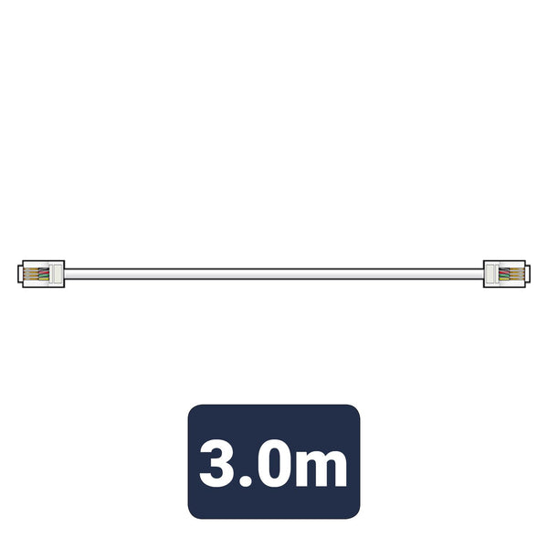 RJ11 Modem Cable - AV:LINK 3M Broadband Lead 113.510UK