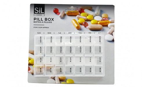 SIL 7 DAY PILL BOX 17 11CM. HH5981A