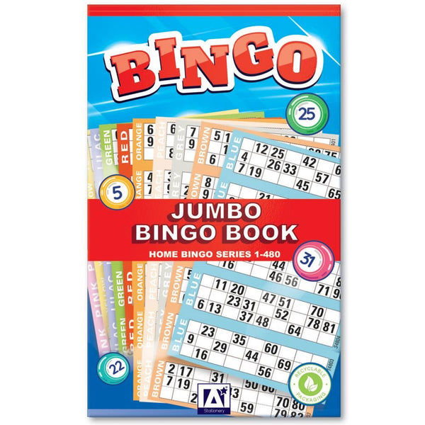 Jumbo Bingo Books - ANKER STATIONERY 480 Tickets Pack