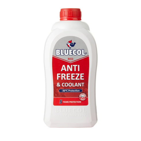 BLUECOL 5 YEAR RED ANTIFREEZE & COOLANT 1LTR. BCR001