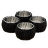 BLACK NAPKINS RING 4 PK. KI6746B