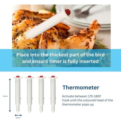 Pop Up Meat Timers - CHEF AID 4 Pack 10E10049