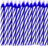 24 BLUE BIRTHDAY CANDLES. 20847-B