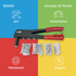 RIVET GUN WITH 60 RIVETS. B3400