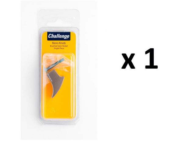 Satin Nickel Knob - Challenge Brushed Reno Style FS40733