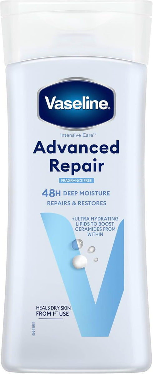 VASELINE INTENSIVE CARE ADVANCED REPAIR FRAGRANCE FREE BODY LOTION 200ML. KD32539