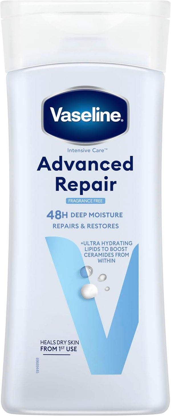 VASELINE INTENSIVE CARE ADVANCED REPAIR FRAGRANCE FREE BODY LOTION 200ML. KD32539