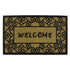 Welcome Door Mat - JVL Woven Tuffscrape Scraper 45x75cm