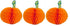 HALLOWEEN HONEYCOMB PUMPKINS BAG 3PCS. PM976014