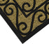 Scraper Door Mat - JVL Woven Tuffscrape 45x75cm Scroll Design