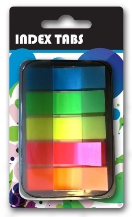 NEON COLOUR INDEX TABS. P2358