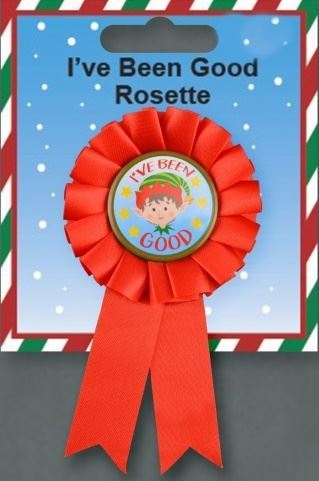 ELF BADGE I HAVE BEEN GOOD ROSETTE. DP55810