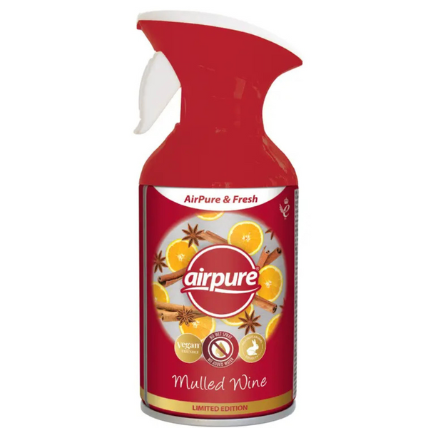 AIRPURE & FRESH AIR FRESHNER SPRAY 250ML - MULLED WINE. TAF283