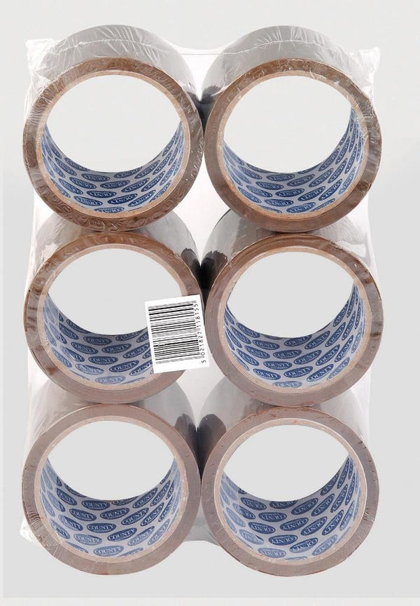 Brown Packaging Tape 48mm x 40m - Pack of 6 C428