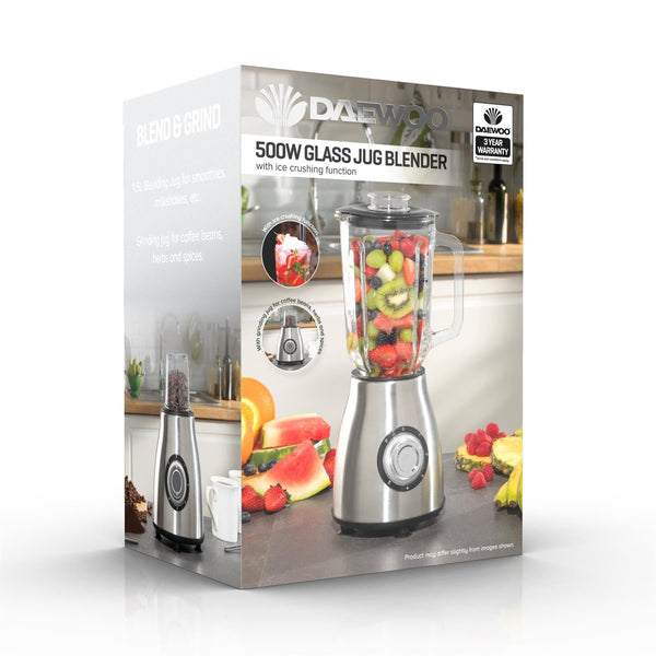 Daewoo Blender Grinder - Stainless Steel 1.5L 500W SDA1561GE