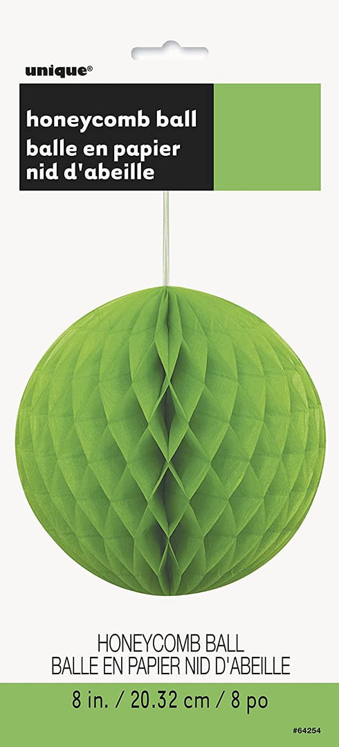Lime Green Honeycomb Pom Pom 8 Inch - UNI64254 Party Decor