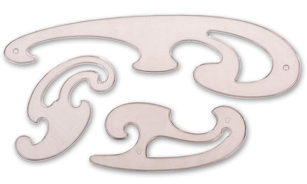 French Curve Set - TIGER 3 Pack T302326 for Precision Drawing