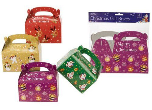 4 CHRISTMAS PARTY GIFT BOX FOOD. 251519