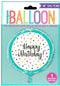 Triangle Confetti Balloon - Unique 18" Birthday Foil Decor