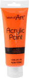 Blaze Orange Acrylic Paint 120ml - Premium Quality TA6728