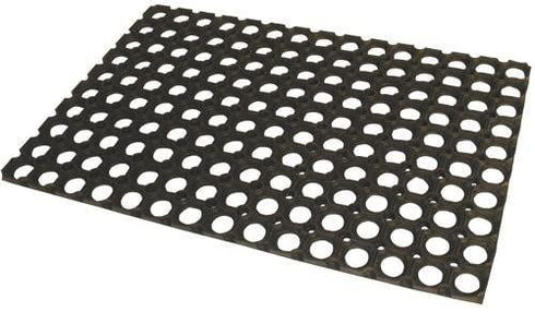 Heavy Duty Door Mat - JVL Rubber Ring Entrance Mat 40x60cm