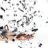 PARTY CANNON CONFETTI SHOOTERS 80CM - SILVER. X38722