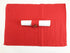 Christmas Table Placemats - Red Ribbed Cotton for Festive Decor