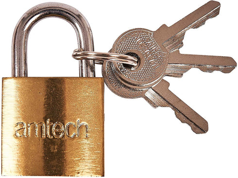 AMTECH 25MM Padlock with 3 Keys - Secure Your Valuables