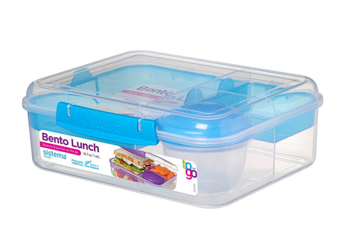 SISTEMA BENTO LUNCH TO GO 1.65L ASSORTED COLOUR. 21690-53C