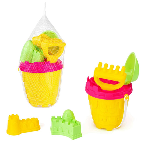 YELLO CASTLE BEACH BUCKET SET 6PCS. BU1315