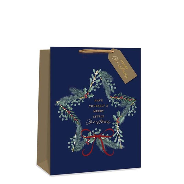 TALLON CHRISTMAS WREATH LARGE GIFT BAGS 34 X 26CM. TAX9425A