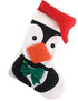 Cuddly Penguin Stocking with Santa Hat - Perfect Holiday Gift