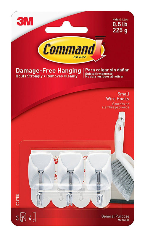 COMMAND WHITE UTENSIL HOOKS 3/PK. 17067UKN 866935
