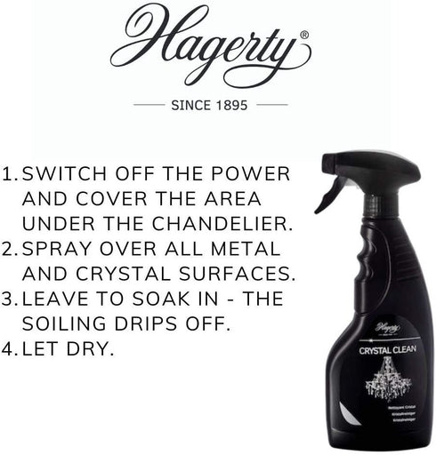 Glass Clean Spray - HAGERTY CRYSTAL / GLASS CLEAN SPRAY 500ML