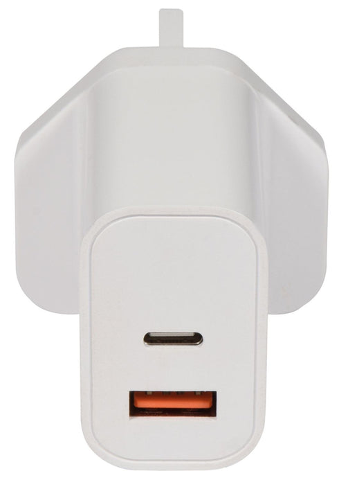 USB Charging Adapter - MERCURY 20W with USB A & C Ports 421.769UK
