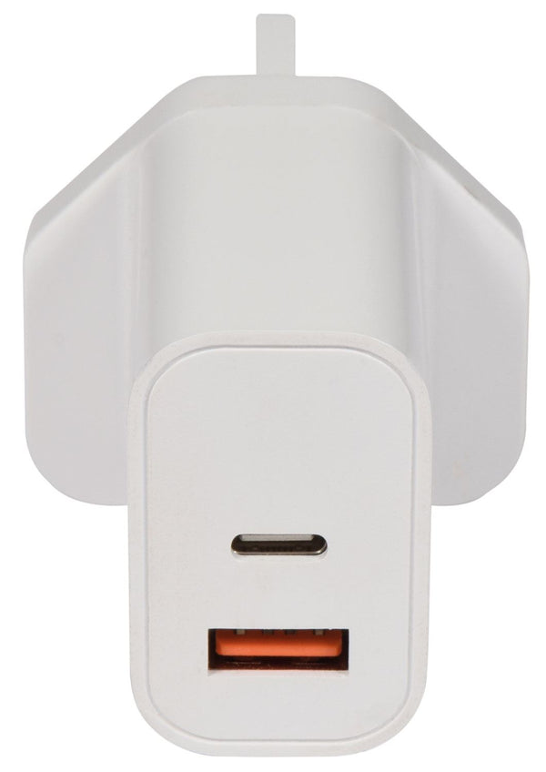 USB Charging Adapter - MERCURY 20W with USB A & C Ports 421.769UK