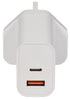 USB Charging Adapter - MERCURY 20W with USB A & C Ports 421.769UK
