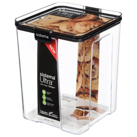 SISTEMA ULTRA CLEAR TRITAN SQUARE CONTAINER 2.75L. SIS51412