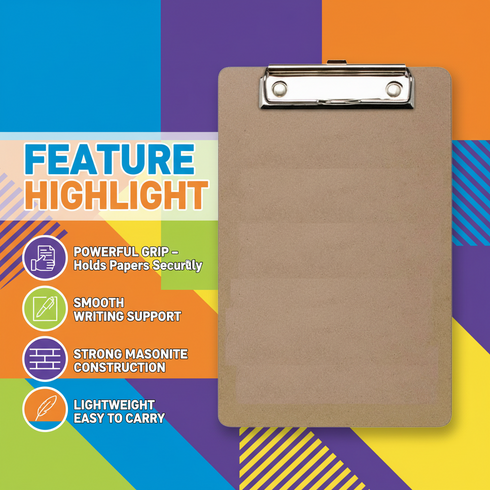 TIGER A5 MASONITE CLIPBOARD. T302135 46852