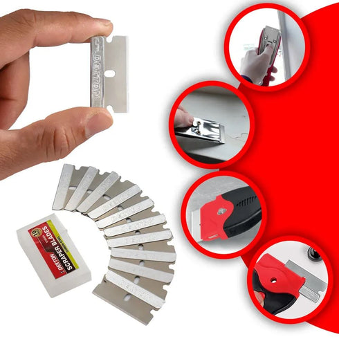 DEKTON 10 PCS CARBON STEEL RAZOR SCRAPER BLADE. DT85964