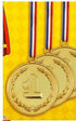 Toy Gold Medals - 3 Large Award Medals for Kids | KT41028