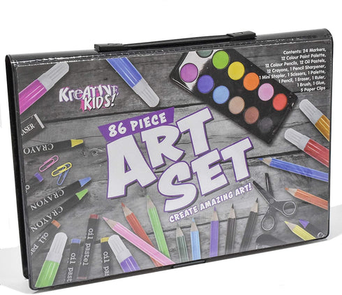 KREATIVE KIDS 86 PIECE CRAFT AND ART SET. TY9680
