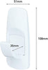 COMMAND 17004 JUMBO HOOK WITH STRIPS - WHITE PACK OF 1. WL4389