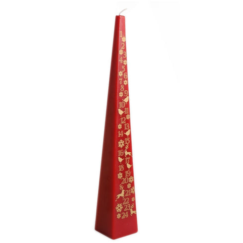 33CM ADVENT CANDLE RED COLOUR ONE SEND. XM2107R