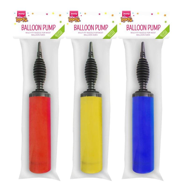 JAUNTY PARTYWARE ASSORTED COLOURS BALLOON PUMP. OL317783