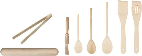 Wooden Cooking Utensils - CHEF AID 8-Piece Set 61E41403