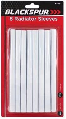 Radiator Pipe Covers - BLACKSPUR 15MM White Sleeves Pack of 8