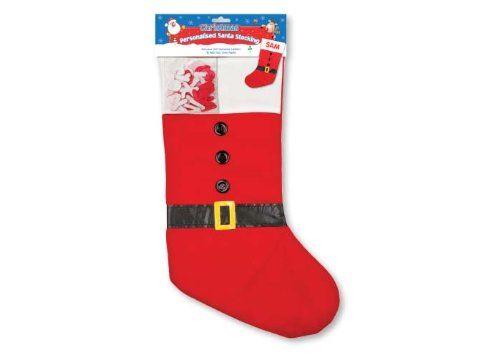 ADD YOUR OWN NAME CHRISTMAS XMAS SANTA STOCKING. XANGZ324