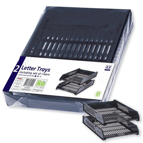 A4 Letter Tray - ANKER STATIONERY Organizer with Risers